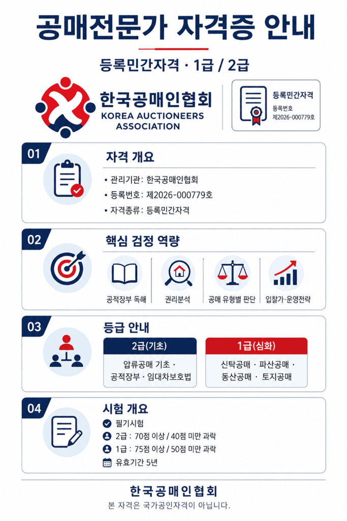 공매전문가-자격증-안내-1급-2급-시험개요